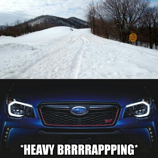 Subaru owners waiting for winter like: - meme