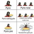 Pie rows