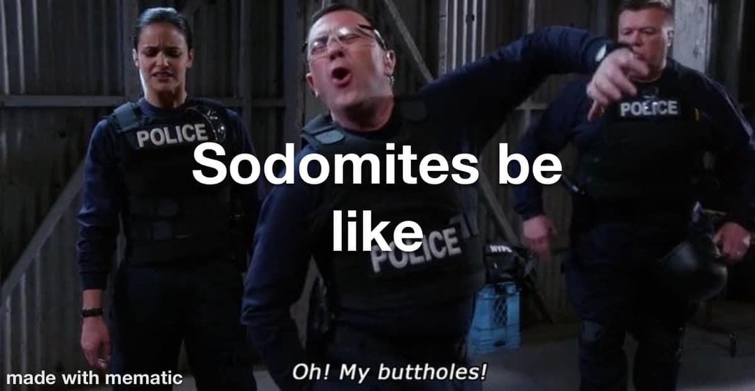 Sodomy is damnable sin - meme
