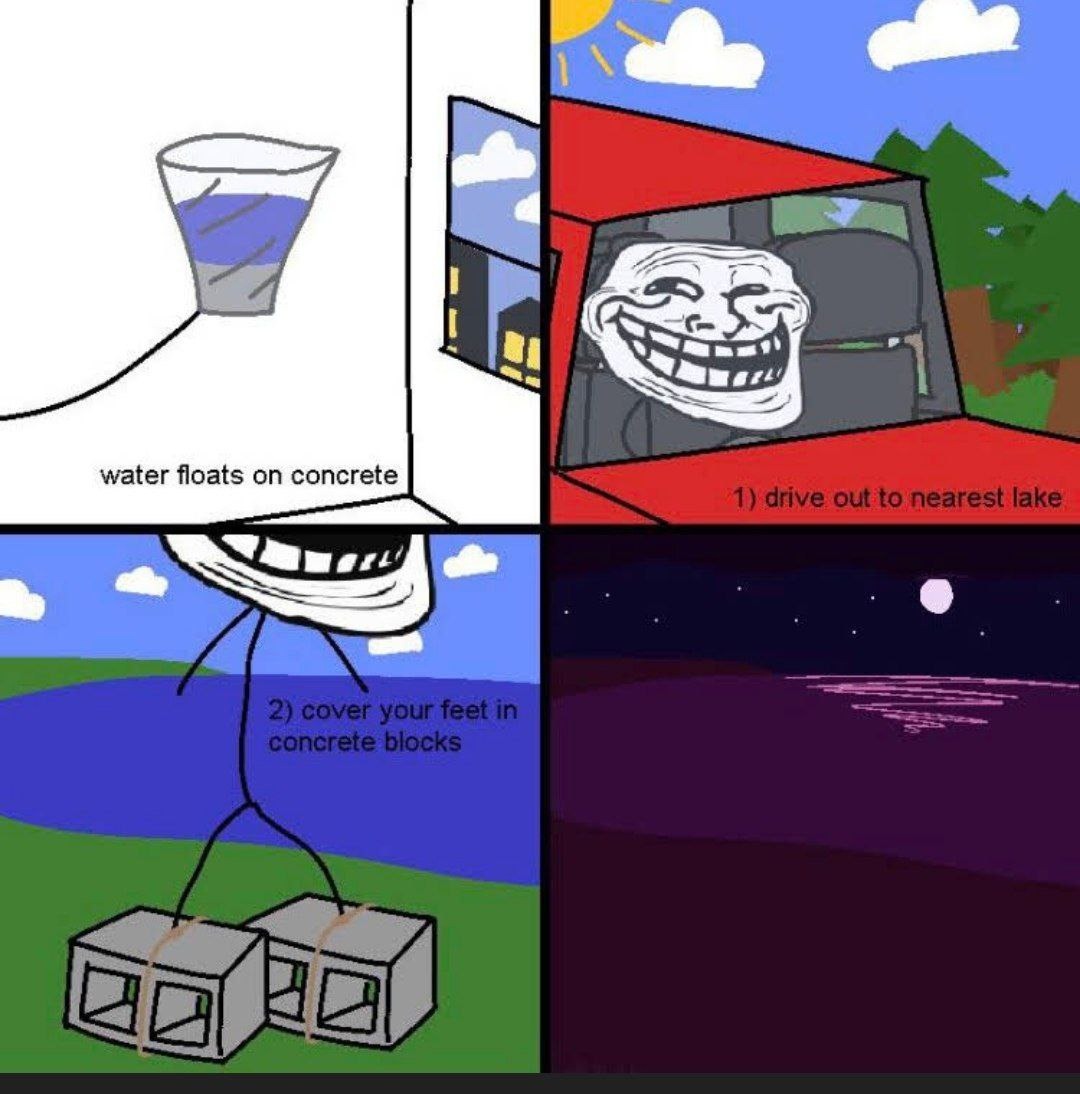 Relatable troll physics - meme
