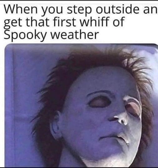 Spooky October weather - meme