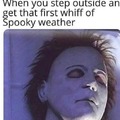 Spooky October weather