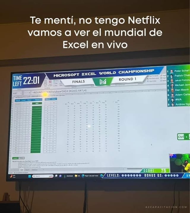 Mundial de Excel - meme