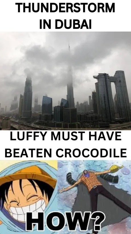 Dubai thunderstorm meme