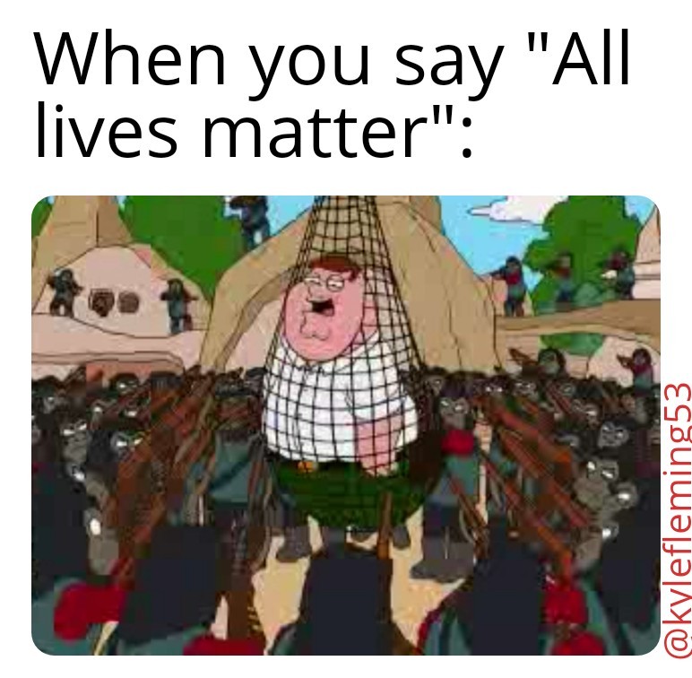 All lives includes black lives - meme