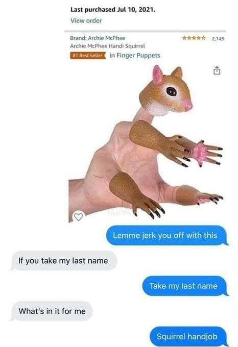 Squirrel job - meme