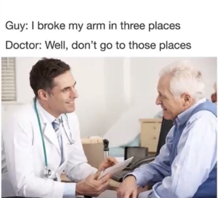 Broken arm - meme