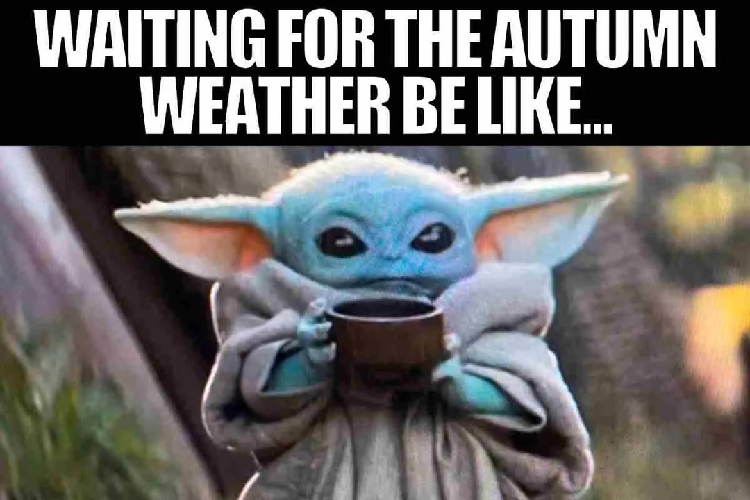 Still waiting for Autumn weather - meme
