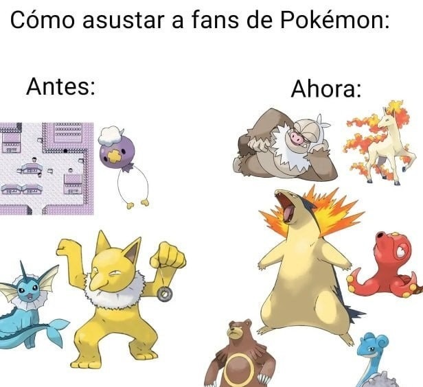 Pokemon que dan miedo - meme