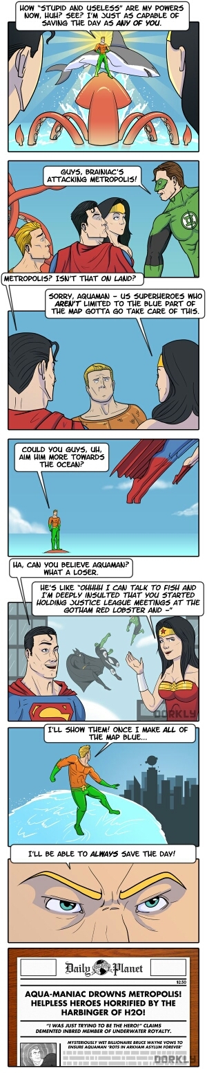 aquaman has really steped up his game - meme