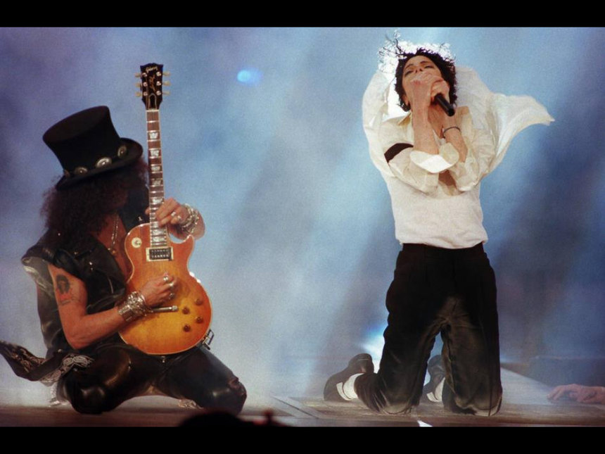 2 grandes slash y Michael jackson - meme