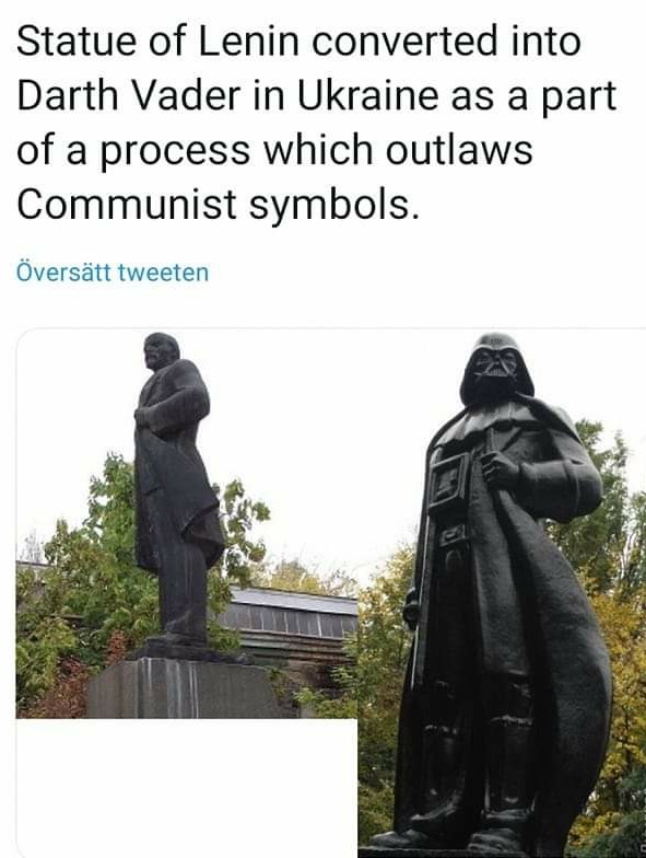 Lenin was seduced by the dark side of the force - meme
