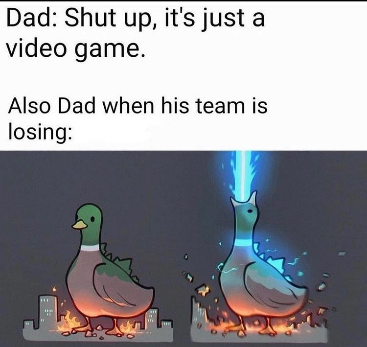 Godzilla duck - meme