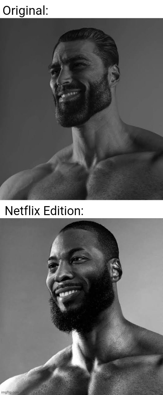 Gigachad Netflix adaptation - meme