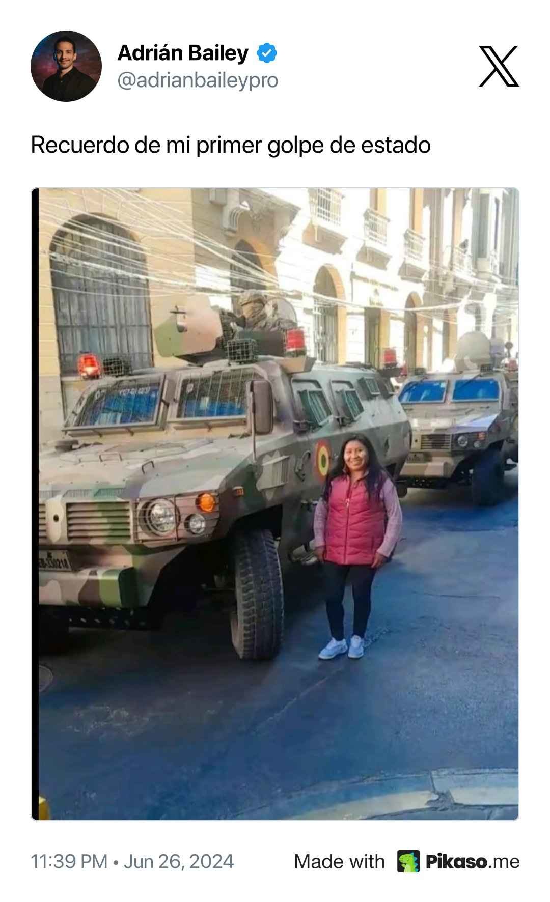 Mi primer golpe de estado - meme