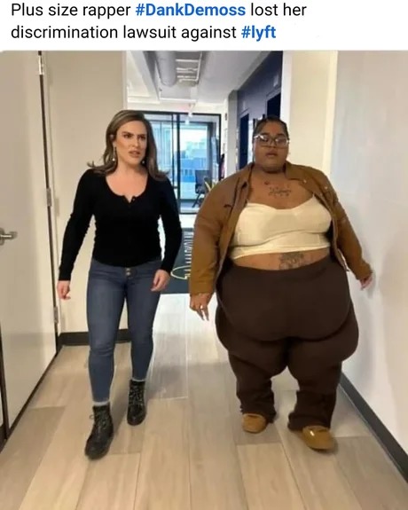 Dank Demoss lost her discrimination lawsuit against lyft - meme