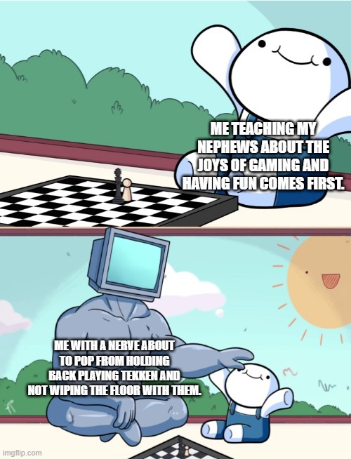 clenching my teeth as well self control is not easy - meme