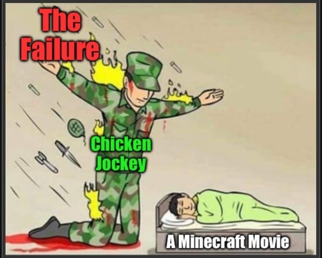 Chicken Jockey: The Minecraft Movie we never asked for but kinda want - meme