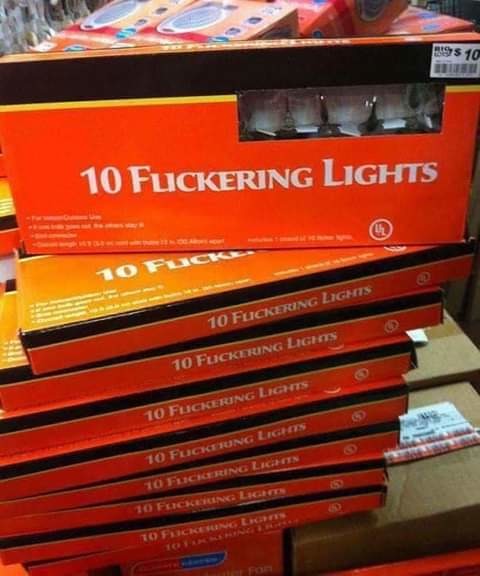 10 Fucking lights... - meme