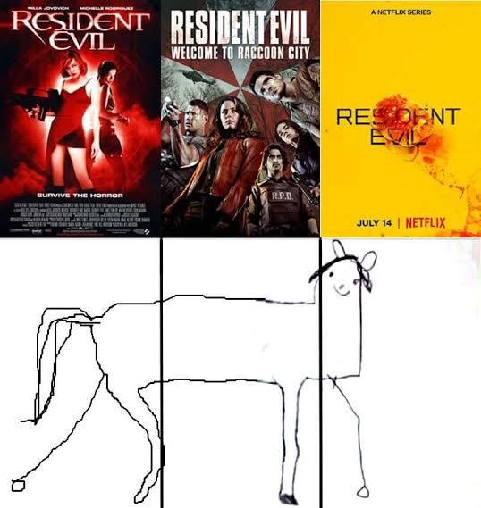 Resident Evil conseguiu a proeza de ser uma completa merda - meme