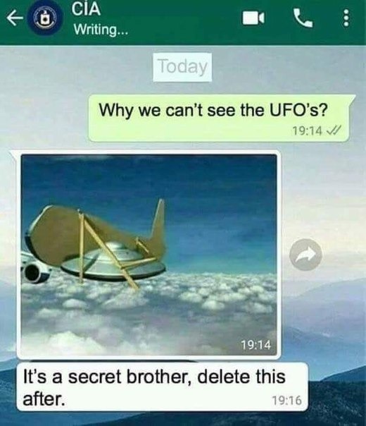 CIA chat logs be like: delete this bro - meme