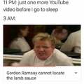Where's the bloody lamb sauce