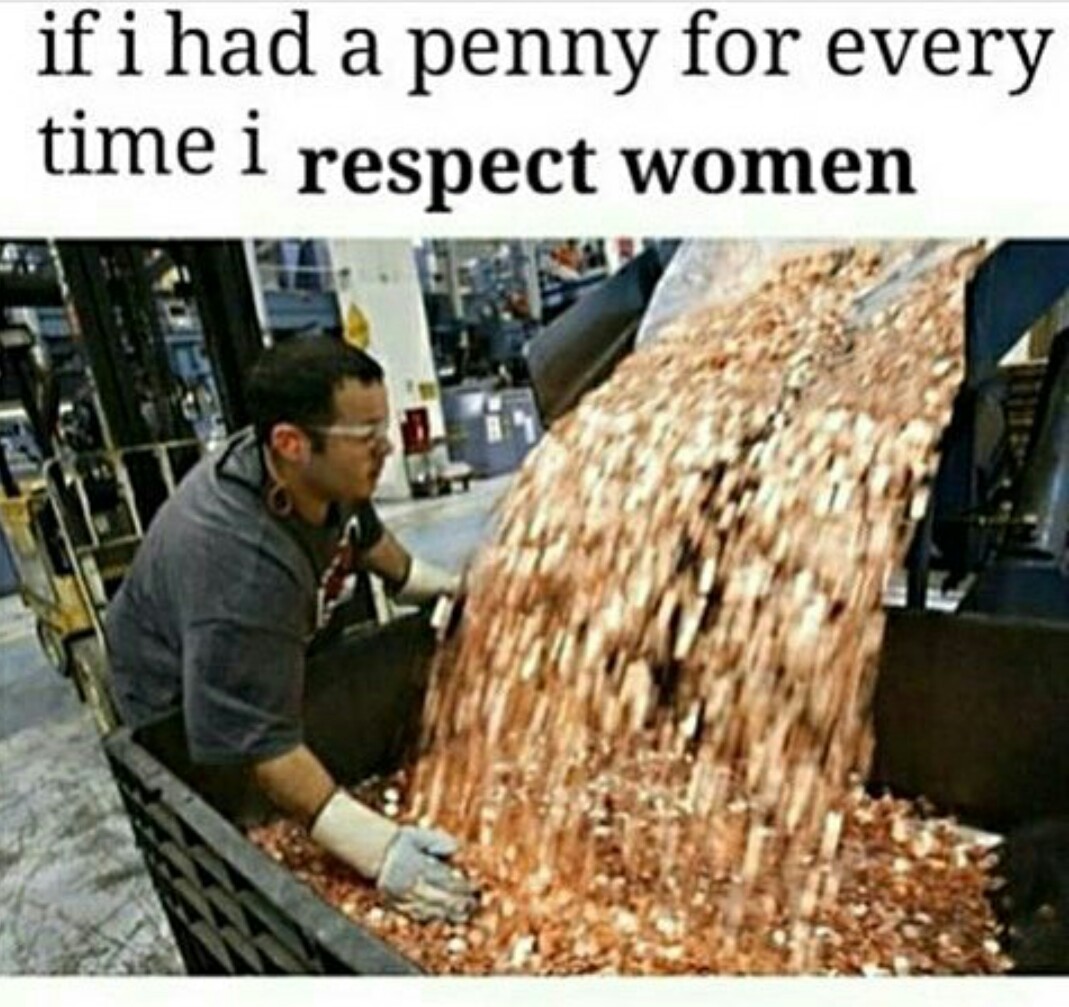 Respecting women is cool - meme