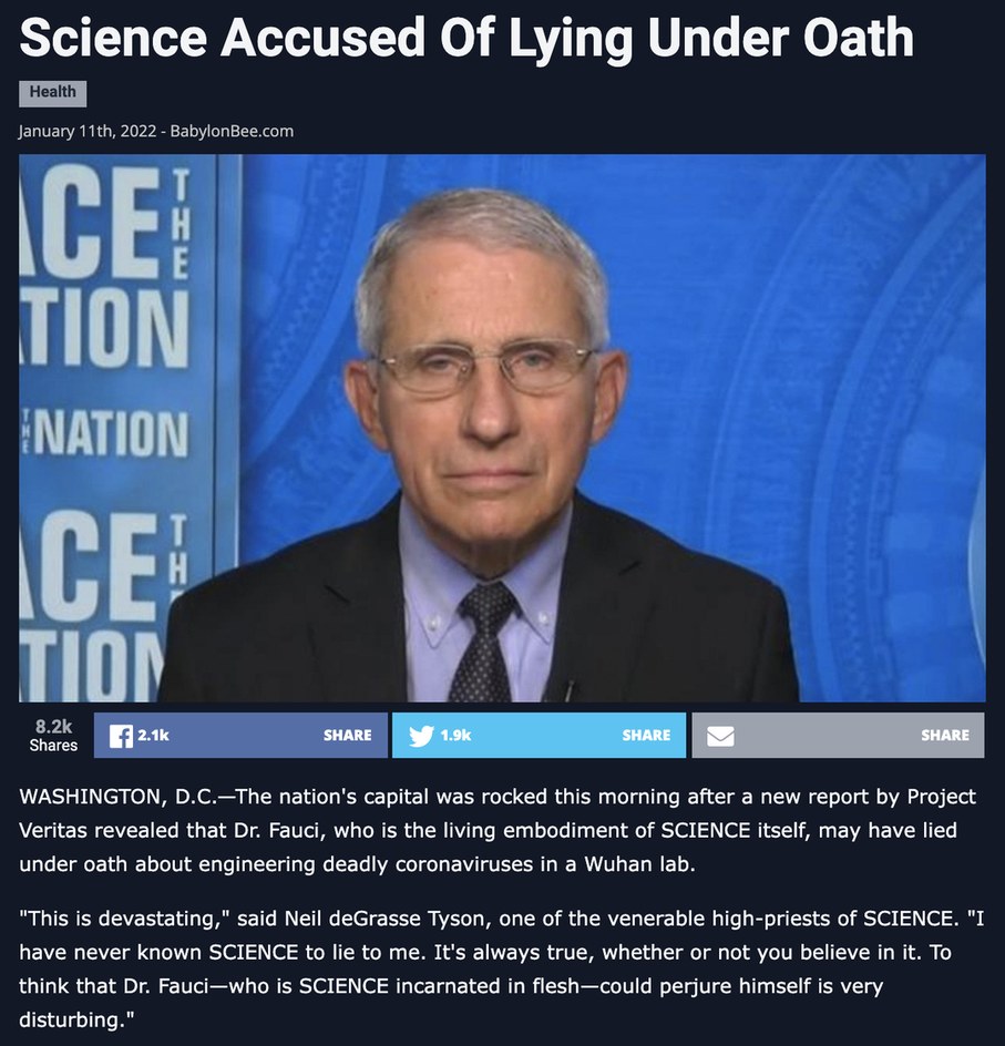 Science accused of lying under oath. - meme