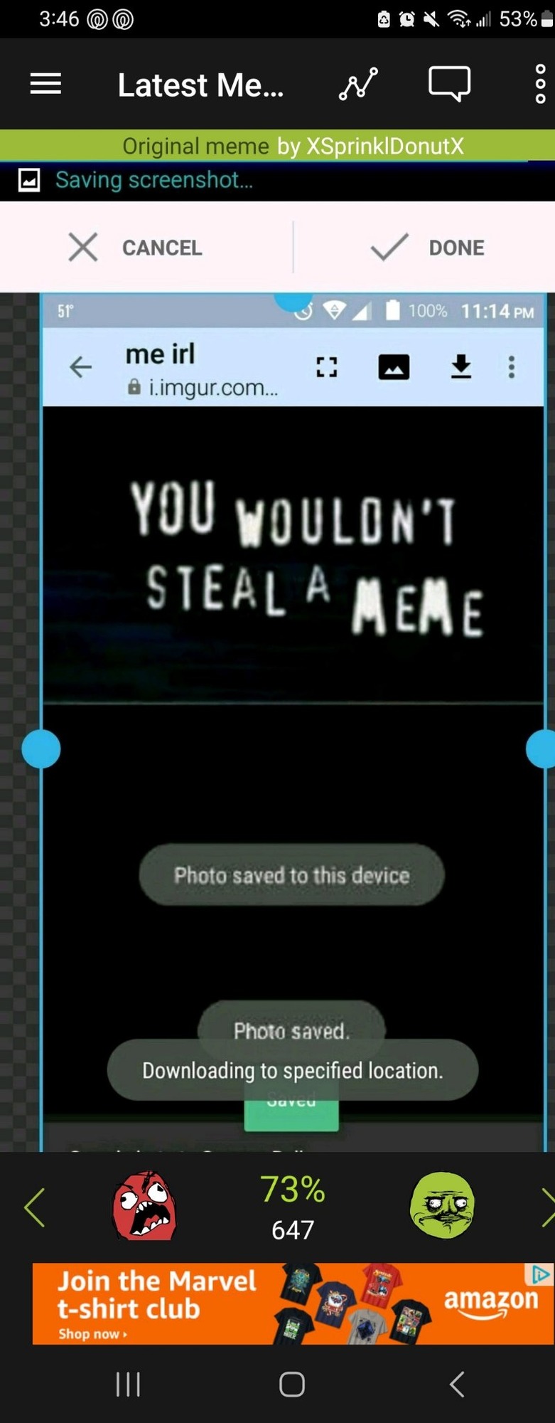 Not stolen - meme