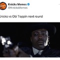 Knicks vs Obi toppin meme