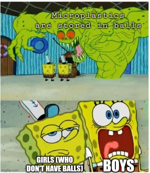 Microplastic balls meme