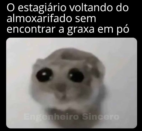 Vai no almoxarifado e pega pra mim 2 metros de corrente elétrica - meme