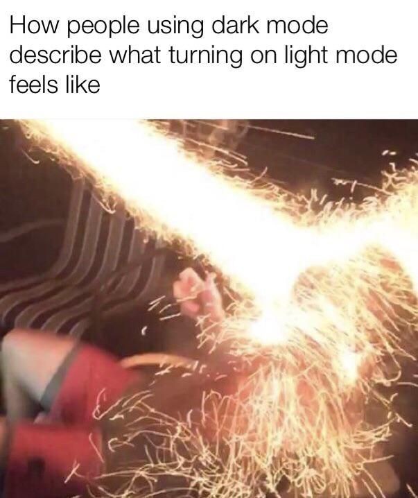 Light mode - meme