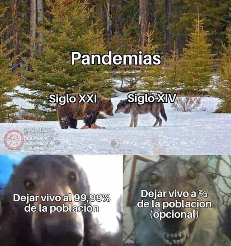 Pandemias antiguas - meme