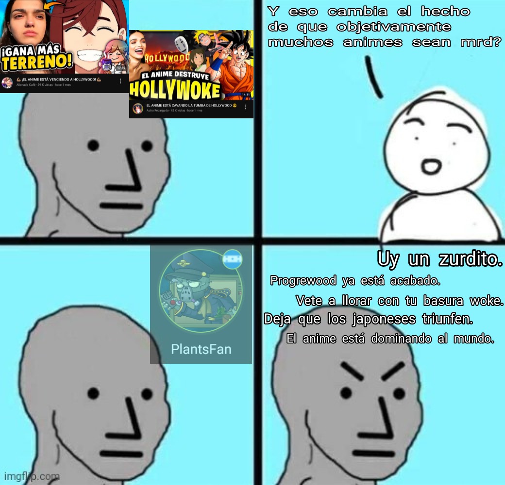Solo se la mman al aniMRD para que más gente retrasada como ellos los apoyen (en especial Otakus) - meme