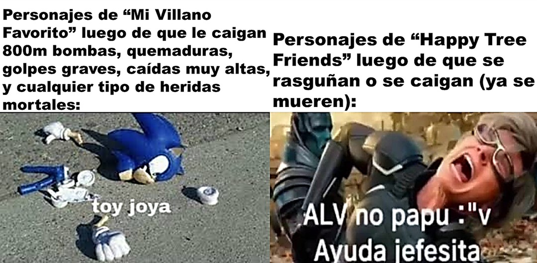 Tambien los personajes de Mortal Kombat - meme