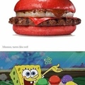 the red patty