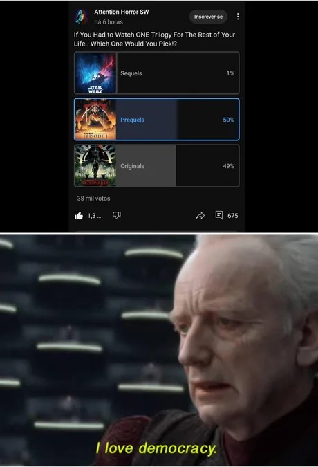 I love democracy - meme