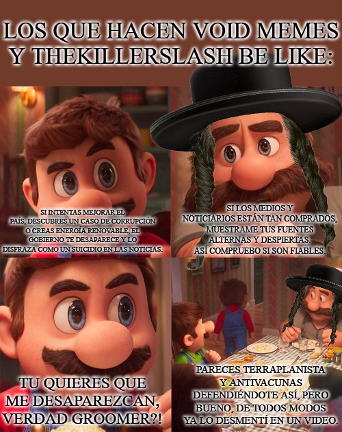 Los que hacen Void Memes reparten teorías conspiranoicas pero casi nunca nos dan sus fuentes. De hecho, TheKillerSlash ya lo desmintió en un video de los void memes.