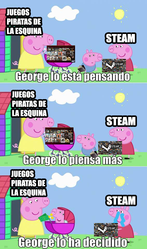 George  gastando su dinero - meme