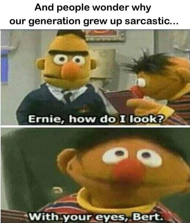 Ernie and Bert - meme