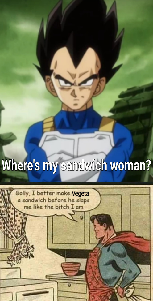 Vegeta would beat Superman - meme