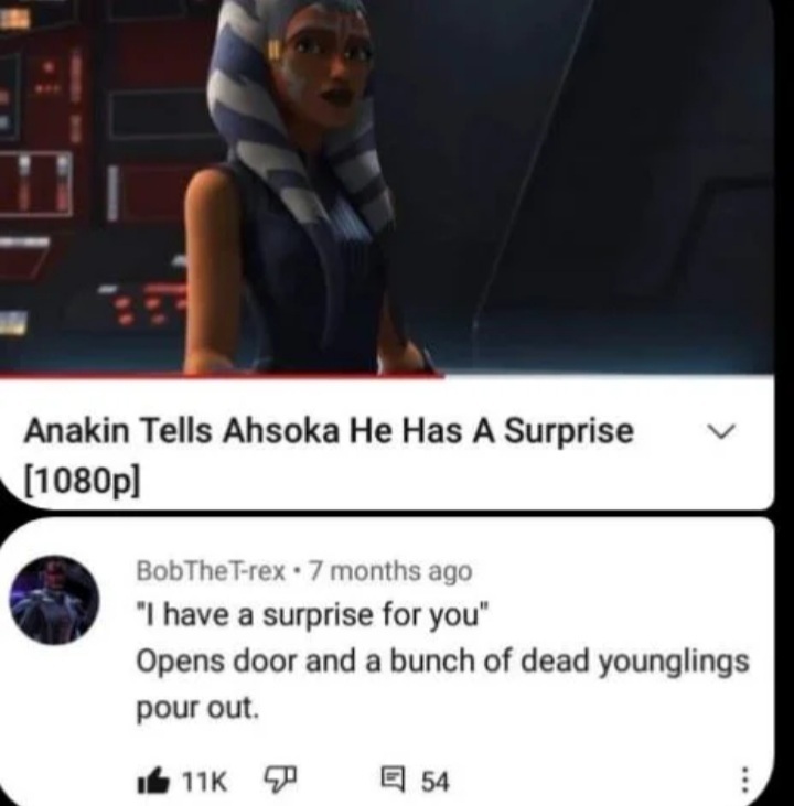 ah yes the younglings - meme