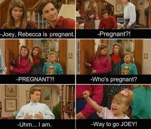 He's pregnant - meme