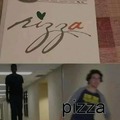 Allí dice pizza no jodan