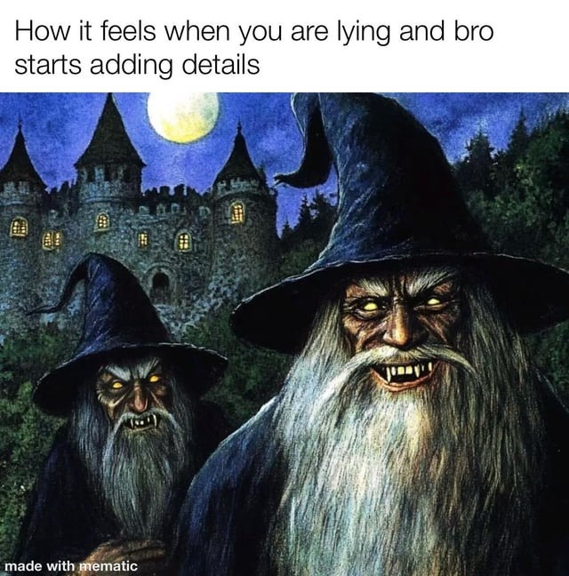 Lying with bro - meme