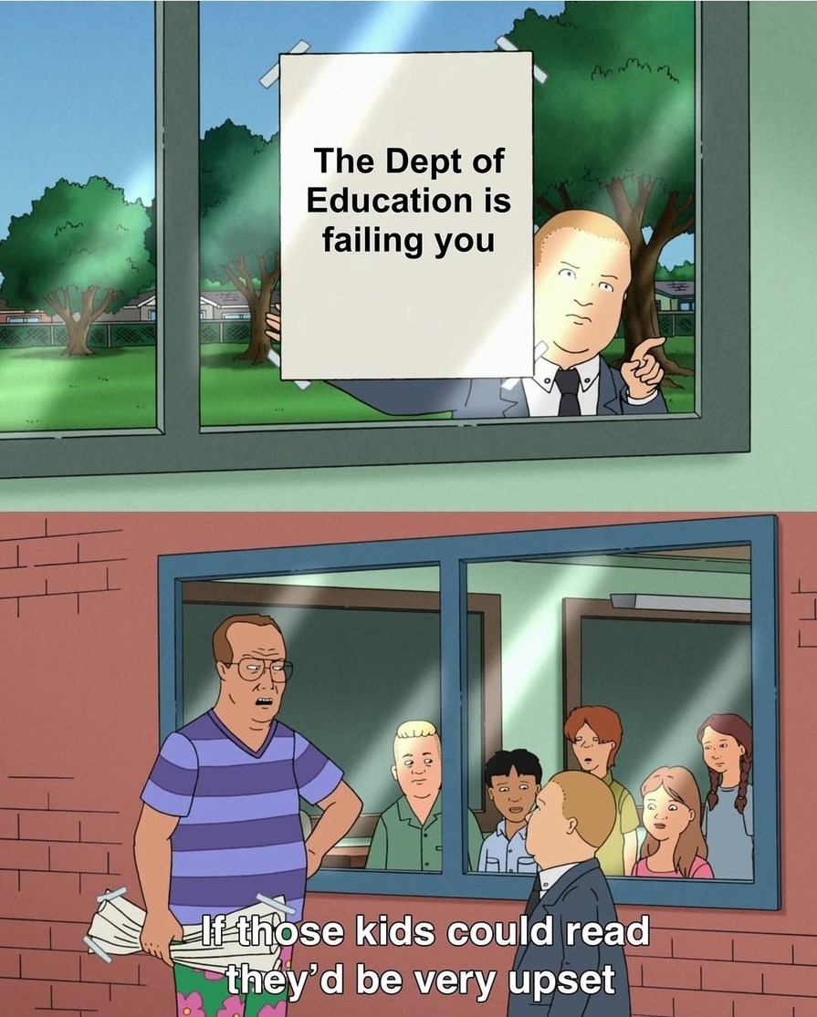 Depth of education - meme