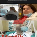 en el video se muestra como ella ve un tutorial de como hacer la operacion mientras la paciente la observaba