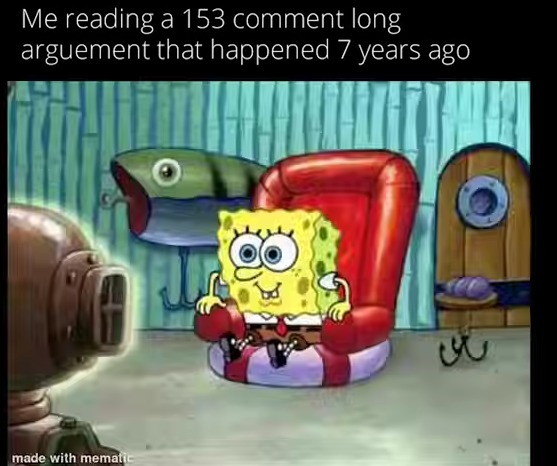 Reading comments - meme