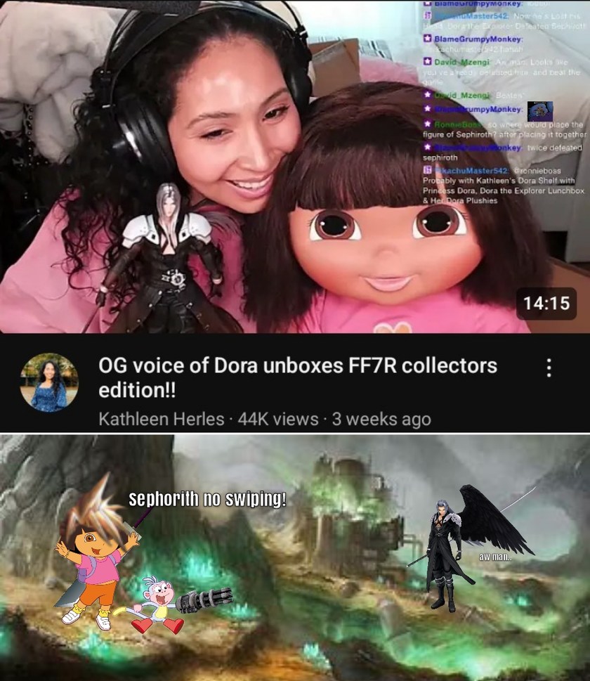 Dora is a Gamer now lol - meme